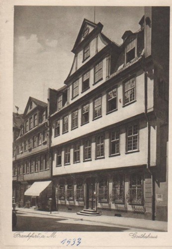 Frankfurt main goethehaus - -,