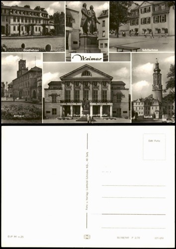 Weimar ddr mehrbildkarte a - weimar, u.a