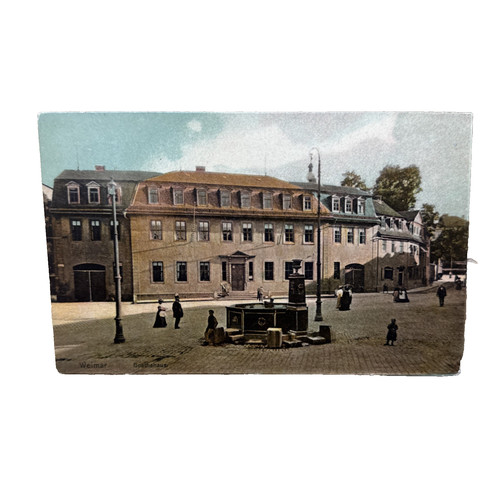 Postkarte weimar goethehaus - ak,