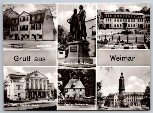Postkarte weimar schillerhaus - postkarte,