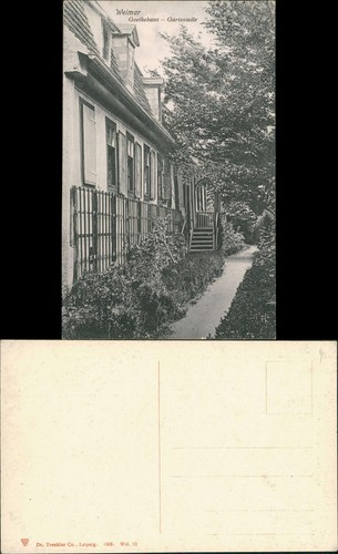 Ansichtskarte weimar - ansichtskarte,