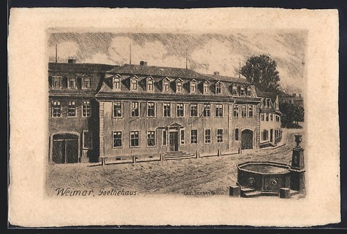 Künstler weimar - künstler-ak, /