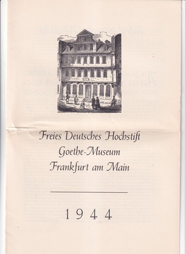 Goethe haus ausgebombt - goethe,