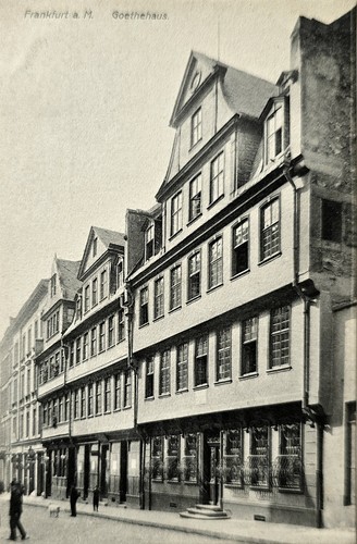 Frankfurt goethehaus 1910 - goethehaus,