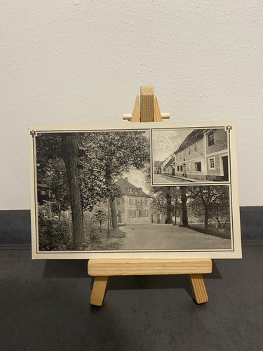 Vintage postkarte goethehaus - vintage,