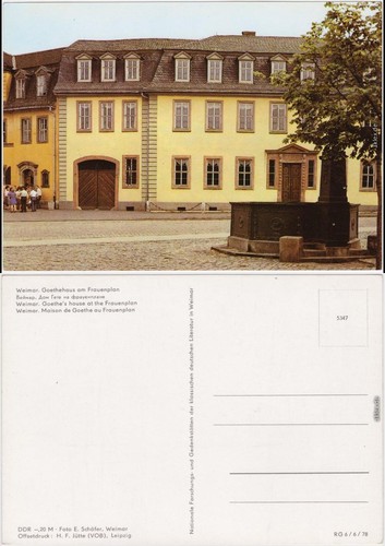 Weimar goethehaus - goethehaus, am