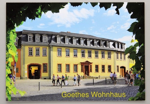 Postkarte weimar wohnhaus - -,