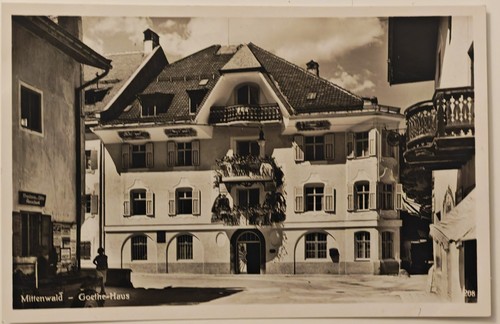 Mittenwald goethe haus foto - mittenwald, ak