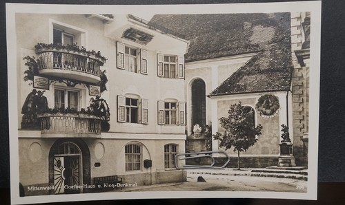 Mittenwald goethehaus klotz - ak,