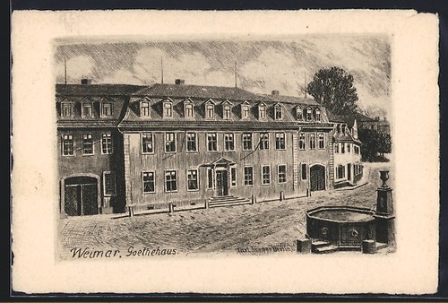 Künstler weimar - künstler-ak,