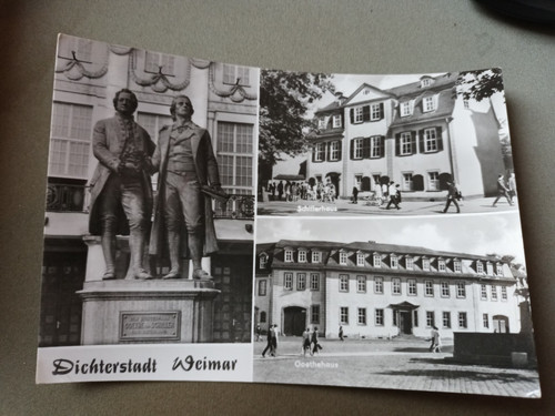 Weimar goethe schiller - ak,