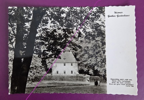 Postkarte weimar goethes - ak,
