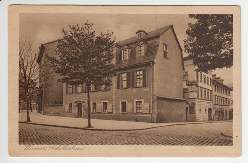 Weimar schiller haus hinten - weimar,