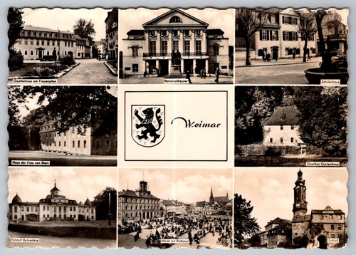 Postkarte weimar goethehaus - postkarte,