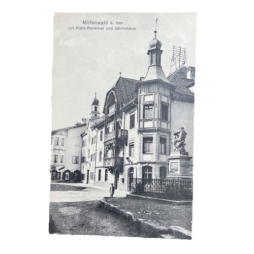 Postkarte mittenwald klotz - ak,