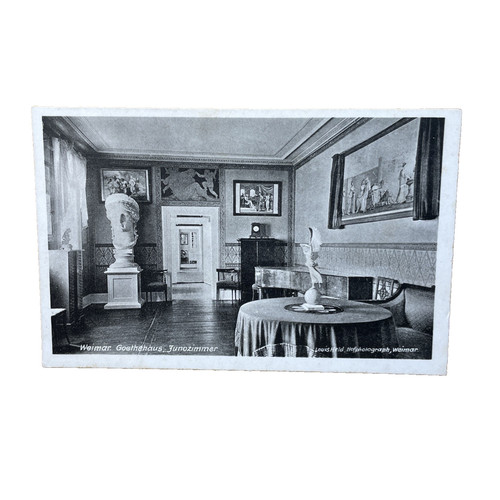 Postkarte weimar goethehaus - weimar,